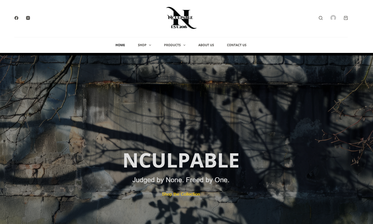 Nculpable Website Preview